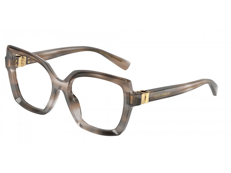 DOLCE & GABBANA DG3413 3449 csíkos szürke szemüveg