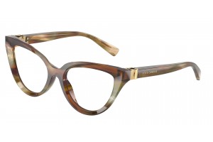 DOLCE & GABBANA DG3414 3446 Striped Ochre Demo Lens szemüveg