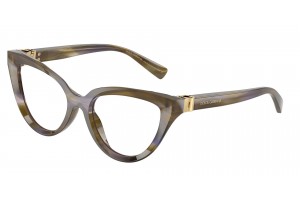 DOLCE & GABBANA DG3414 3447 Striped Olive Demo Lens szemüveg