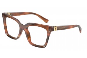 DOLCE & GABBANA DG3417 3221 Striped Brown Demo Lens szemüveg