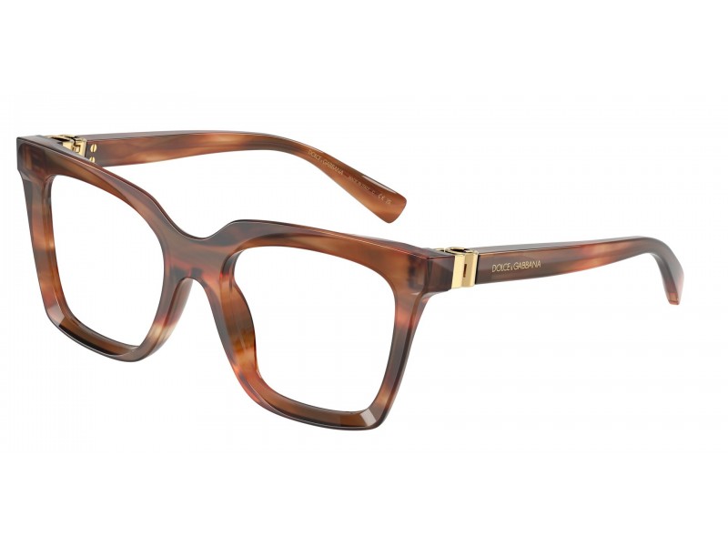 DOLCE & GABBANA DG3417 barna csíkos szemüveg