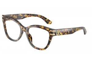 DOLCE & GABBANA DG3418 3330 Yellow Havana Demo Lens szemüveg