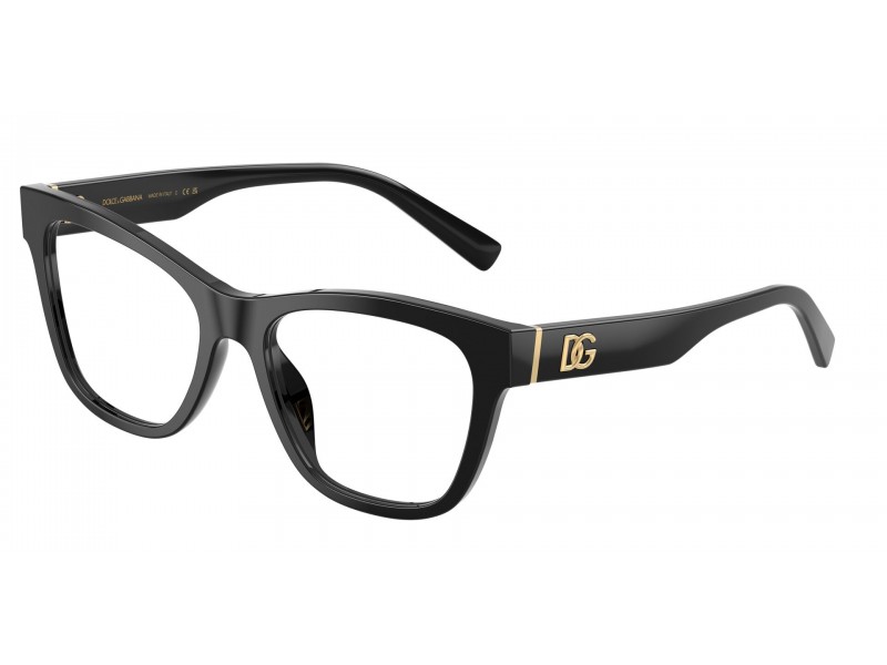 DOLCE & GABBANA DG3430 501 női fekete szemüvegkeret