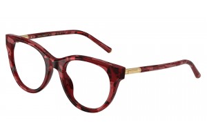 DOLCE & GABBANA DG3433 3463 Pearl Havana Red Demo Lens szemüveg