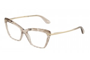 DOLCE & GABBANA DG5025 3432 Transparent Camel Demo Lens szemüveg