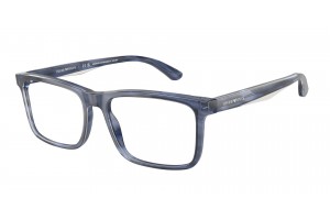 EMPORIO ARMANI EA3227 6054 Shiny Blue/Top Smoke Demo Lens szemüveg