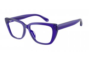 EMPORIO ARMANI EA3256U 6253 Shiny Transparent Purple Demo Lens szemüveg
