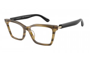 EMPORIO ARMANI EA3261U 6267 Shiny Striped Green Demo Lens szemüveg