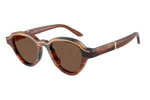EMPORIO ARMANI EA4264U 633973 Striped Dark Brown Brown napszemüveg