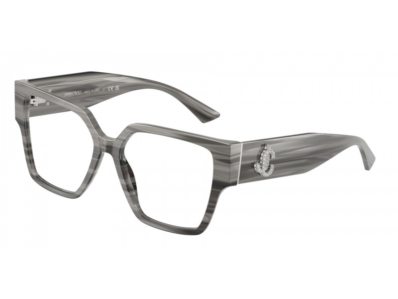 JIMMY CHOO JC3032B 5063 női fekete csíkos szemüveg