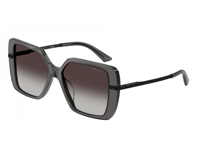 JIMMY CHOO JC5048JU 50788G, átlátszó fekete, gradient szürke