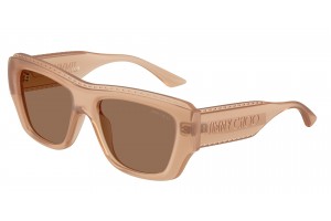 JIMMY CHOO JC6003U Transparent Tan Dark Brown napszemüveg