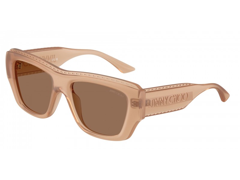 JIMMY CHOO JC6003U Transparent Tan Dark Brown napszemüveg