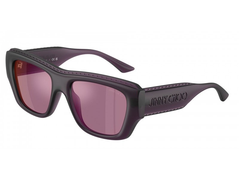 JIMMY CHOO JC6003U Prune Violet Mirror Pink napszemüveg