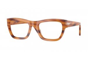 Persol PO0091V 960 barna csíkos demo lencsés szemüveg