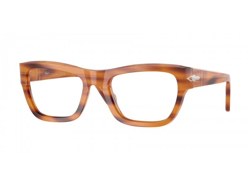 Persol PO0091V 960 barna csíkos demo lencsés szemüveg