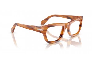 Persol PO0091V 960 barna csíkos demo lencsés szemüveg