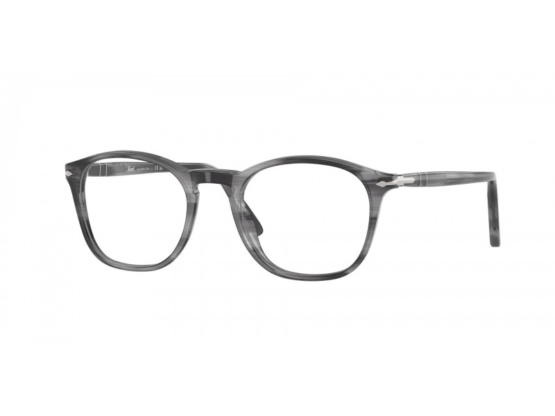 Persol PO3007V 1192 csíkos szürke szemüveg