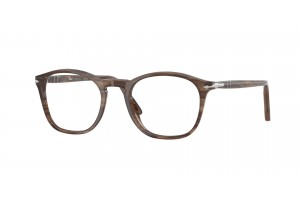 PERSOL PO3007V 1208 csíkos barna férfi keret