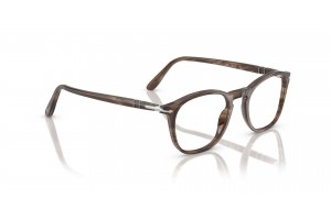 PERSOL PO3007V 1208 csíkos barna férfi keret