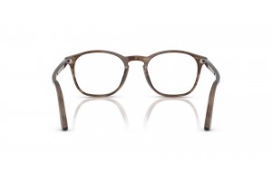 PERSOL PO3007V 1208 csíkos barna férfi keret