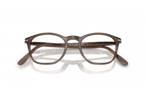 PERSOL PO3007V 1208 csíkos barna férfi keret