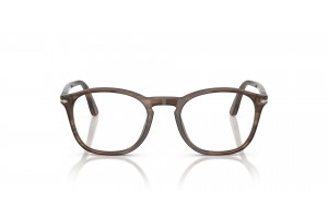 PERSOL PO3007V 1208 csíkos barna férfi keret
