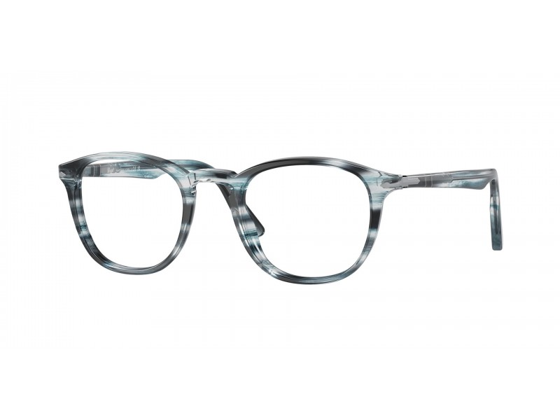 Persol PO3143V 1051 csíkos szürke férfi szemüveg