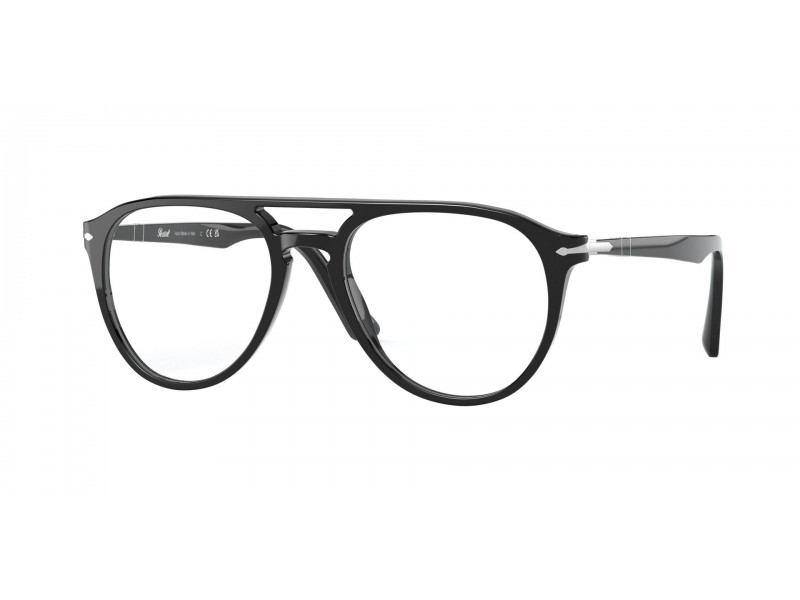 Persol PO3160V 095 fekete szemüvegkeret demo lencsével