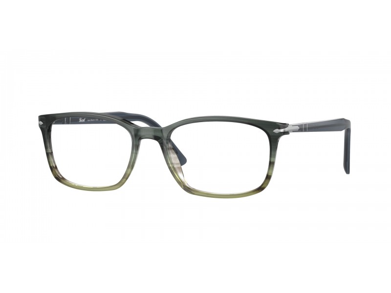 Persol PO3189V 1012 — szürke csíkos, zöld gradient DEMO