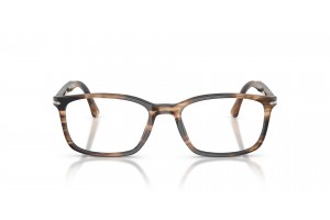 PERSOL PO3189V 1236 csíkos fekete/szürkésbarna szemüvegkeret