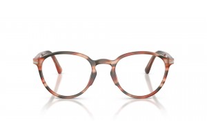 PERSOL PO3218V 1233 csíkos piros-zöld demo szemüveg