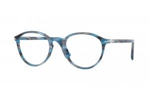PERSOL PO3218V 1234 kék-szürke szemüveg (demo lencse)