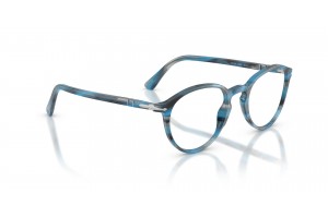 PERSOL PO3218V 1234 kék-szürke szemüveg (demo lencse)