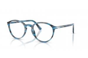 PERSOL PO3218V 1234 kék-szürke szemüveg (demo lencse)