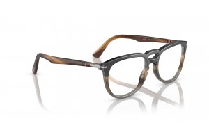 PERSOL PO3278V 1135 fekete/sávos barna szemüvegkeret