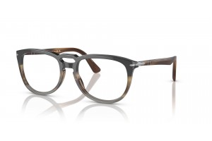 PERSOL PO3278V 1135 fekete/sávos barna szemüvegkeret