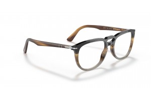 PERSOL PO3278V 1135 fekete/sávos barna szemüvegkeret