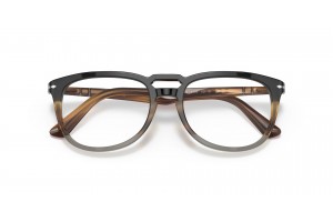 PERSOL PO3278V 1135 fekete/sávos barna szemüvegkeret