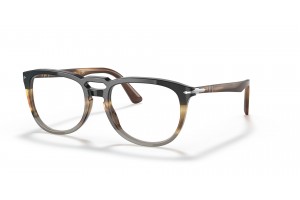 PERSOL PO3278V 1135 fekete/sávos barna szemüvegkeret