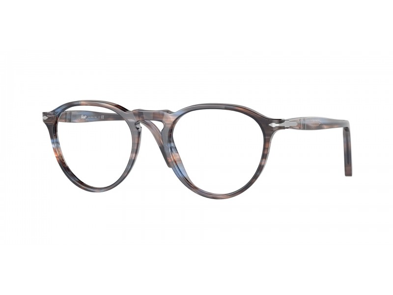 PERSOL PO3286V 1155 kék csíkozott szemüveg DEMO