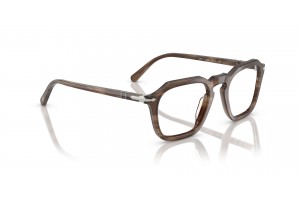 PERSOL PO3292V 1208 barna csíkos demo lencsés szemüveg