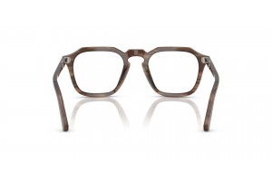 PERSOL PO3292V 1208 barna csíkos demo lencsés szemüveg