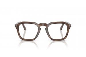 PERSOL PO3292V 1208 barna csíkos demo lencsés szemüveg