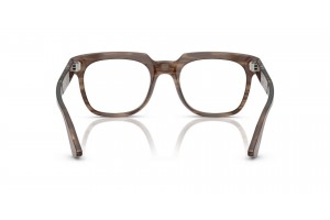 PERSOL PO3325V 1208 csíkos barna szemüveg (demo lencse)