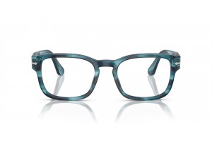 Persol PO3334V 1193 csíkos kék szemüveg, demo lencse