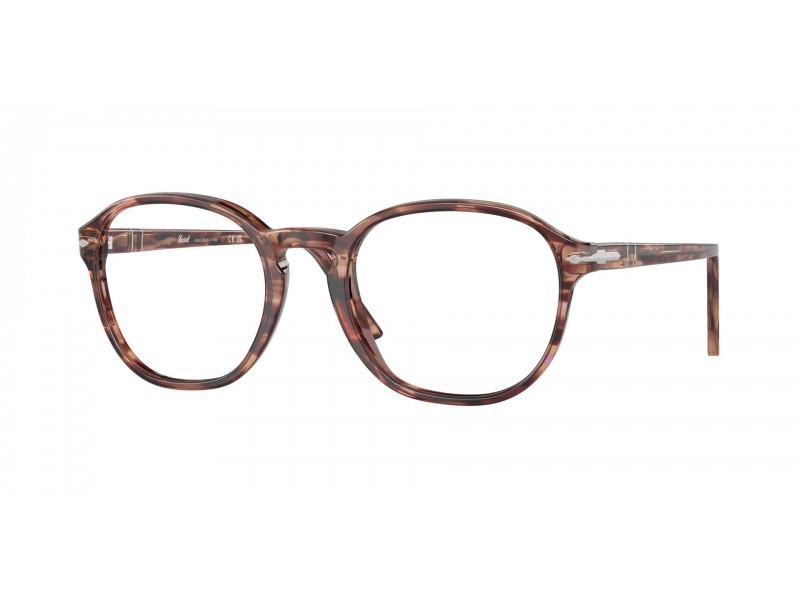 PERSOL PO3343V 1209 Striped Bordeaux (demo lens)