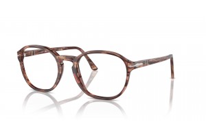 PERSOL PO3343V 1209 Striped Bordeaux (demo lens)