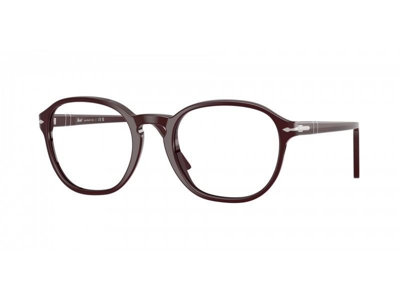 PERSOL PO3343V 1241 Opal Burgundy keret - demo lencse