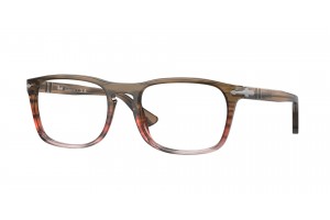 PERSOL PO3344V 1206 barna-piros csíkos szemüveg